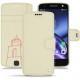 Custodia in pelle Lenovo Moto Z - Blanc escumo