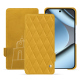 Lederschutzhülle Google Pixel 10 Pro - Jaune soulèu - Couture ( Pantone #F3B934 )