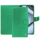 Capa de couro para carteira Google Pixel 10 Pro - Menthe vintage ( Pantone #37b375 ) 