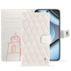 Funda de piel para cartera Google Pixel 10 Pro - Blanc escumo - Couture ( Pantone #D6D6D1 )