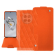 Funda de piel para cartera Google Pixel 10 Pro - Orange fluo - Couture ( Pantone #ff5406 ) 