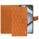 Lederschutzhülle Google Pixel 10 Pro - Mandarine vintage - Couture ( Pantone #d47231 ) 