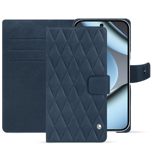 Custodia a portafoglio Pixel 10 Pro | Pelle di lusso NoreveJean vintage - Couture ( Pantone #2f414f  ) 