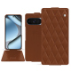 Funda de piel Google Pixel 10 Pro - Marron - Couture ( Nappa - Pantone #8B4720 ) 