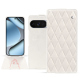 Lederschutzhülle Google Pixel 10 Pro - Blanc escumo - Couture ( Pantone #D6D6D1 )