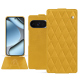 硬质真皮保护套 Google Pixel 10 Pro - Jaune soulèu - Couture ( Pantone #F3B934 )