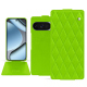 硬质真皮保护套 Google Pixel 10 Pro - Vert fluo - Couture ( Pantone #00ab5f ) 