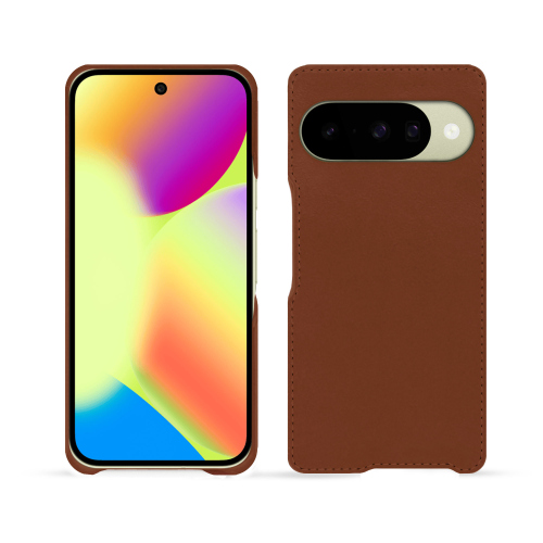 Cover Google Pixel 10 Premium | Pelle di lusso su misura NoreveMarron ( Nappa - Pantone #8B4720 ) 