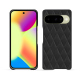 Coque cuir Google Pixel 10 - Noir - Couture ( Nappa - Black ) 