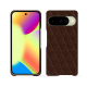 Custodia in pelle Google Pixel 10 - Châtaigne - Couture ( Pantone #1b1107 ) 