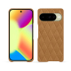 Google Pixel 10 leather cover - Castan esparciate - Couture ( Pantone #824F2A )