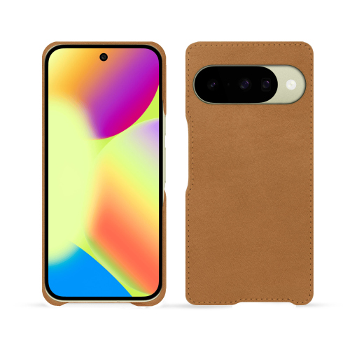 Google Pixel 10 Premium Case | Custom-made luxury leather by NoreveCastan esparciate ( Pantone #824F2A )