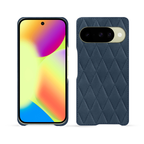 Coque Google Pixel 10 Premium | Cuir luxe sur-mesure NoreveJean vintage - Couture ( Pantone #2f414f  ) 