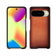 Google Pixel 10 leather cover - Orange Patine