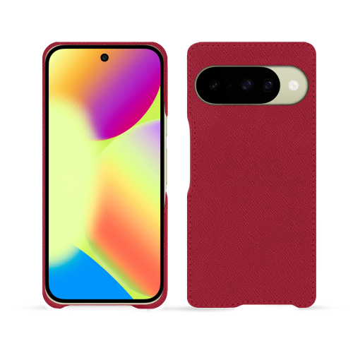 Capa Google Pixel 10 Premium | Couro de luxo personalizado NoreveRouge passion ( Pantone #a6192e ) 