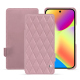 Housse cuir Google Pixel 10 - Rose - Couture ( Nappa - Pantone #efbae1 ) 