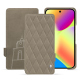 Custodia in pelle Google Pixel 10 - Darboun sabla - Couture ( Pantone #BCB1A1 )