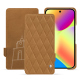 Google Pixel 10 leather case - Castan esparciate - Couture ( Pantone #824F2A )