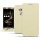 Custodia in pelle Asus Zenfone 3 Deluxe  5.7 ZS570KL - Ivoire ( Sleek P C12 - White ) 