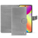 Capa de couro para carteira Google Pixel 10 - Platinium ( Pantone 877C ) 