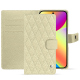 Capa de couro para carteira Google Pixel 10 - Ivoire - Couture ( Pantone #d6d6c6 ) 