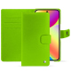 Étui portefeuille cuir Google Pixel 10 - Vert fluo ( Pantone #00ab5f ) 