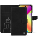 Google Pixel 10 leather wallet case - Negre poudro ( Pantone #111212 )