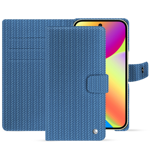 Capa carteira Google Pixel 10 | Luxo e couro NoreveAbaca ishia ( Pantone #395775 ) 