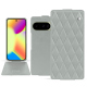 Housse cuir Google Pixel 10 - Gris - Couture ( Nappa - Pantone #c1c6c8 ) 