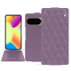 Google Pixel 10 leather case - Lilas - Couture ( Nappa - Pantone #b9a3e3 ) 