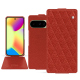 Google Pixel 10 leather case - Papaye - Couture ( Pantone #b54317 ) 