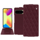 Custodia in pelle Google Pixel 10 - Lie de vin - Couture ( Pantone #412234 ) 
