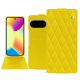 Lederschutzhülle Google Pixel 10 - Jaune fluo - Couture ( Pantone #c9ff57 ) 