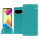 Google Pixel 10 leather case - Bleu fluo - Couture