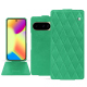 Google Pixel 10 leather case - Menthe vintage - Couture ( Pantone #37b375 ) 