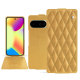 Google Pixel 10 leather case - Or Maïa - Couture ( Pantone 871C ) 