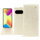 Housse cuir Google Pixel 10 - Crocodile milk ( Pantone #d6d2c4 ) 