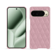 Coque cuir Google Pixel 10 Pro XL - Rose - Couture ( Nappa - Pantone #efbae1 ) 