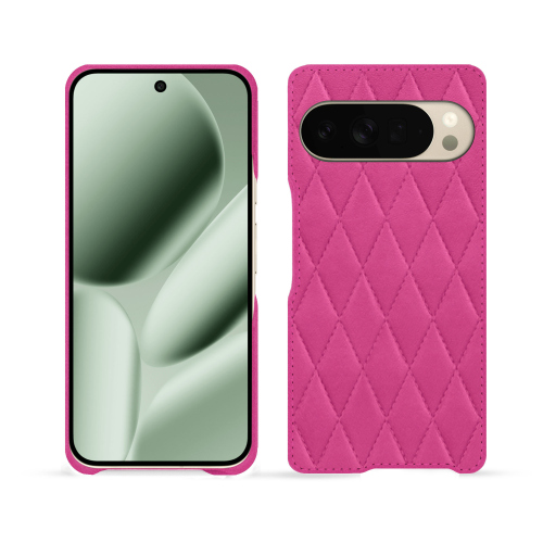 Pixel 10 Pro XL 豪华后盖 | Noreve 高档皮革Rose BB - Couture ( Pantone #DB599F )