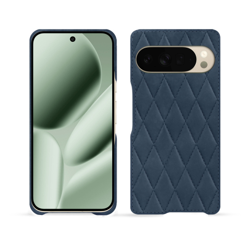 Funda trasera de lujo para Pixel 10 Pro XL | Cuero de alta gama NoreveJean vintage - Couture ( Pantone #2f414f  ) 