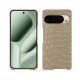 Coque cuir Google Pixel 10 Pro XL - Autruche desert ( Pantone #A39382 ) 