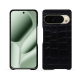 Capa em pele Google Pixel 10 Pro XL - Crocodile nero ( Noir / Black) 
