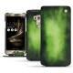 Housse cuir Asus Zenfone 3 Deluxe 5.7 ZS570KL - Vert Patine