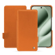 Google Pixel 10 Pro XL leather case - Orange ( Nappa - Pantone #ff9351 ) 