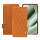Lederschutzhülle Google Pixel 10 Pro XL - Mandarine vintage - Couture ( Pantone #d47231 ) 