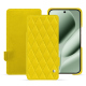 Lederschutzhülle Google Pixel 10 Pro XL - Jaune fluo - Couture ( Pantone #c9ff57 ) 