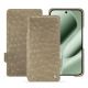 Custodia in pelle Google Pixel 10 Pro XL - Autruche desert ( Pantone #A39382 ) 