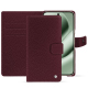 Google Pixel 10 Pro XL leather wallet case - Lie de vin ( Pantone #412234 ) 