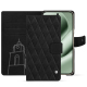 Funda de piel para cartera Google Pixel 10 Pro XL - Negre poudro - Couture ( Pantone #111212 )