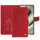 Étui portefeuille cuir Google Pixel 10 Pro XL - Rouge troupelenc ( Pantone #AB191A )